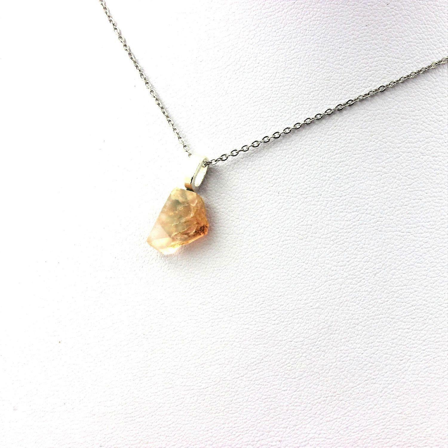 Raw Pink Fluorite Necklace 6.42 carats