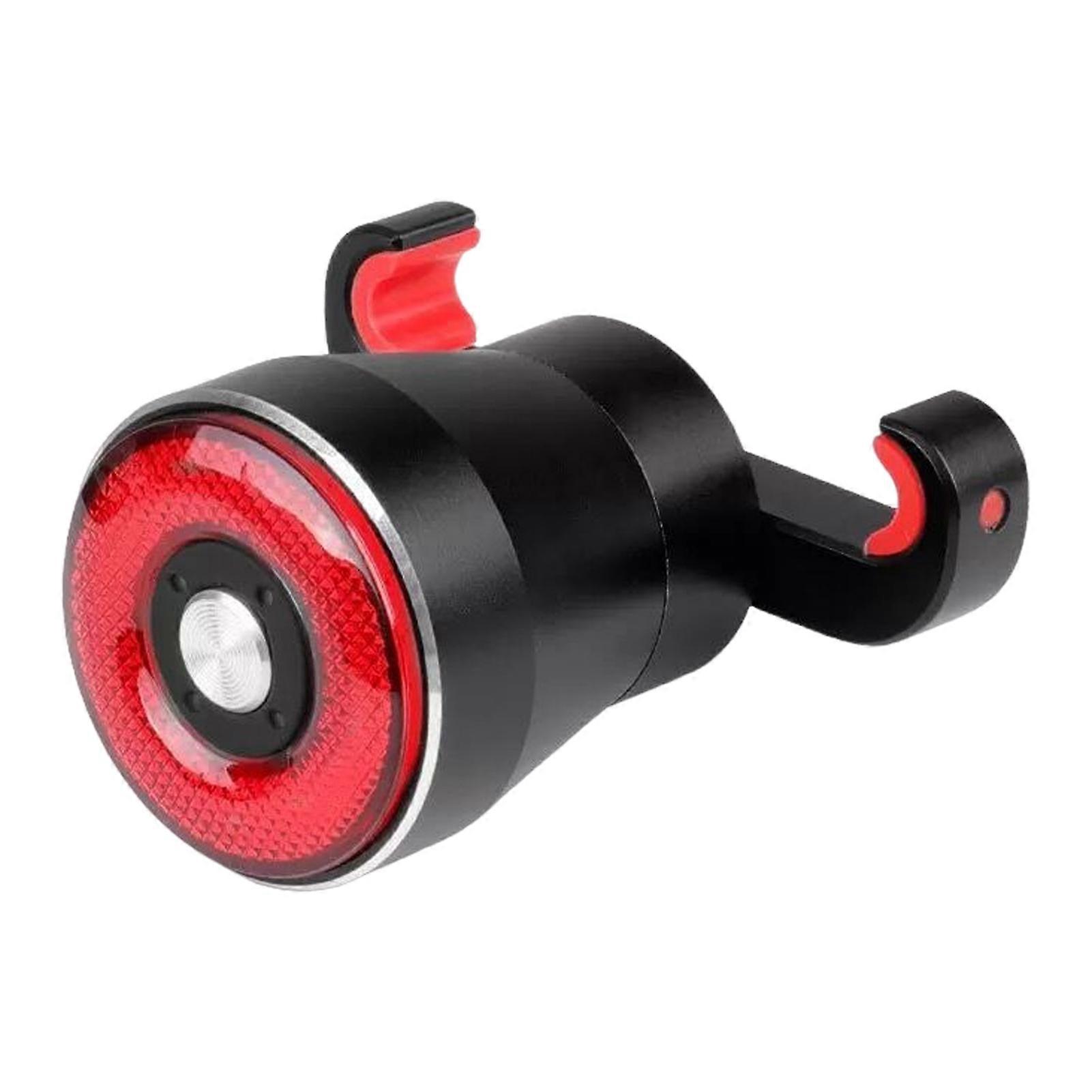 Bicycle Tail Light Brake Activated Quick Installation Rear Light USB Rechargeable Waterproof Smart Road Bike Taillight for Cycling Safety