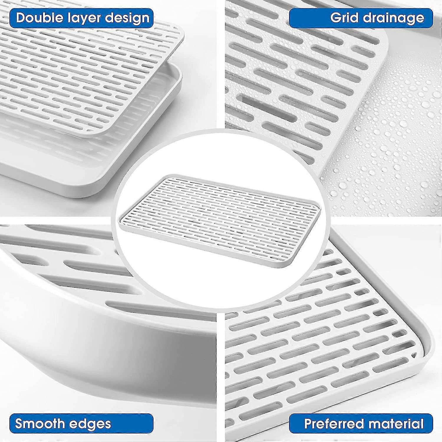 2-tier Drain Tray,dish Drainer Rack,tea Tray For