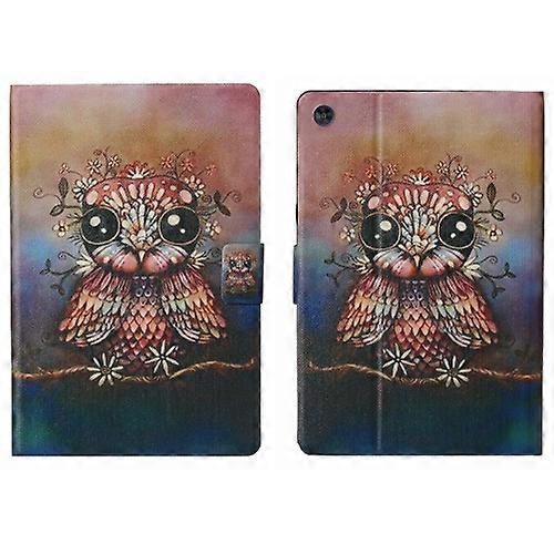 For Samsung Galaxy Tab A9 Voltage Coloured Drawing Smart PU Tablet Case with Sleep / Wake-up Function