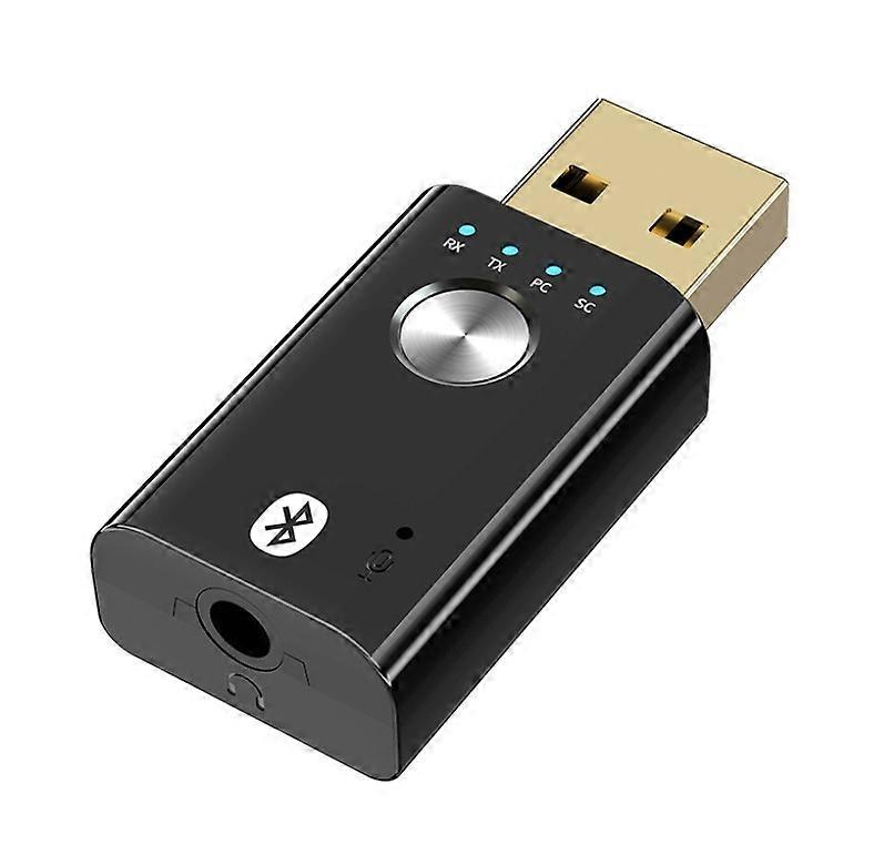 Car Bluetooth Receiver 4 In 1 Wireless Audio Transmitter Adapter For PC TV Car