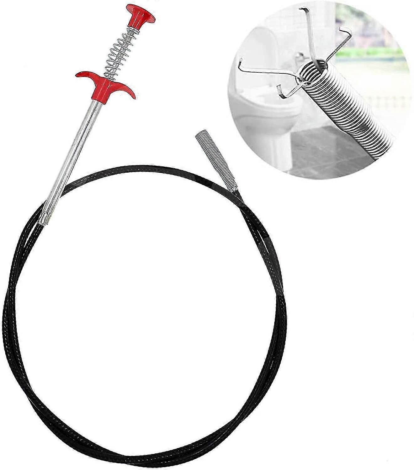 Flexible Grabber Claw Pick Up Reacher Tool With 4 Claws Drain Clog Remover, Snake Hair Catcher Shower Sink Cleaning Tool