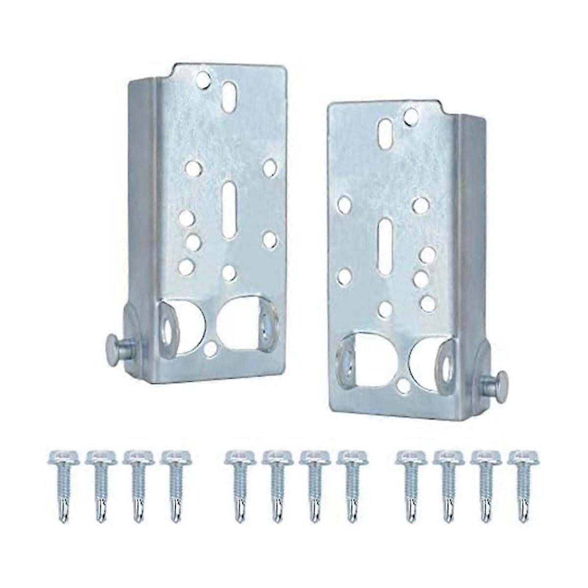 Garage Door Bottom Lifting Brackets for 7/16in Stem Roller Left and Right with Bolts