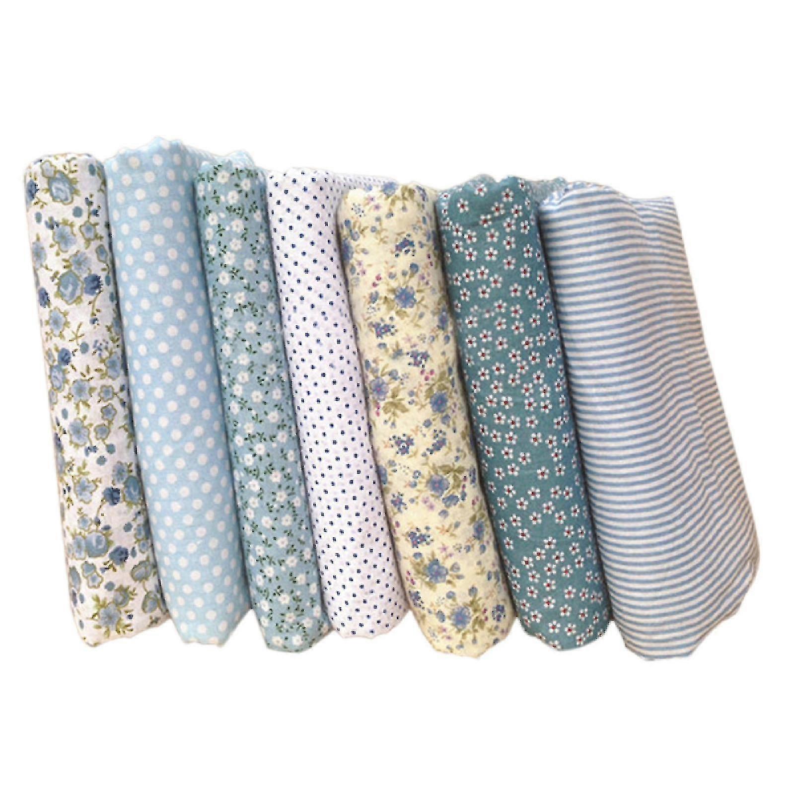 7pcs / set Tissu de coton Couture différents Motif Tissu Patchwork Quilting Ensembles de tissu pour la couture à la main