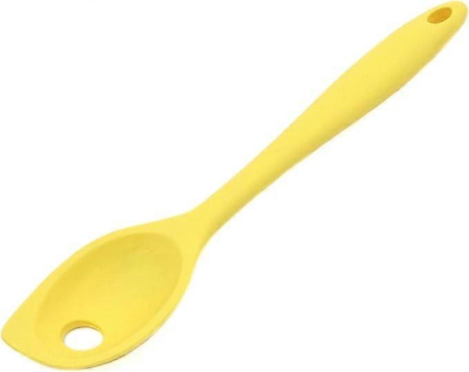 Premium Silicone Mixing Spoon,Yellow 27.5*5.8CM