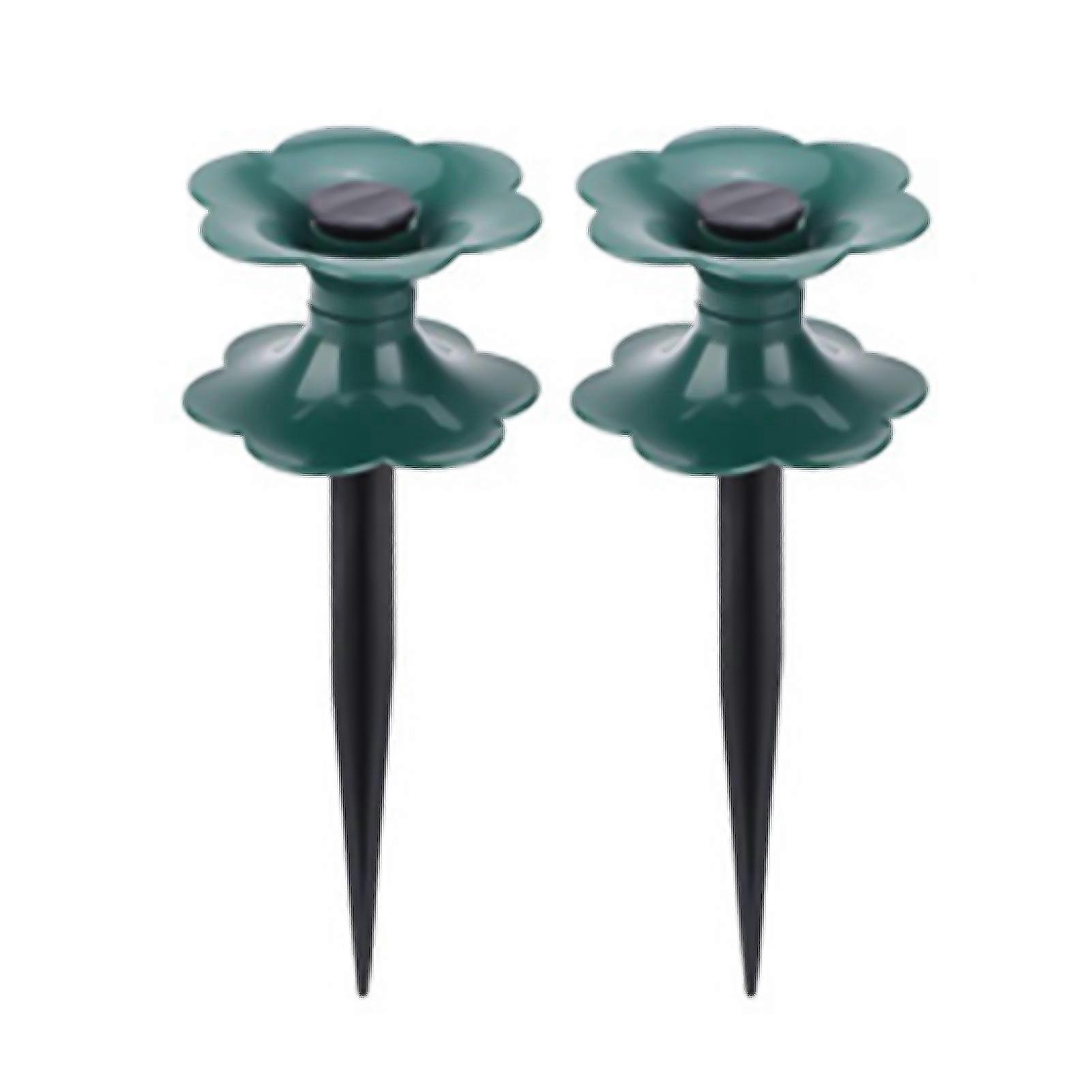 2Pcs Hose Guide Spike Wear-resistant Labor-saving Stable Green Pipe Guide Stake Plant Protection for Garden KAESI