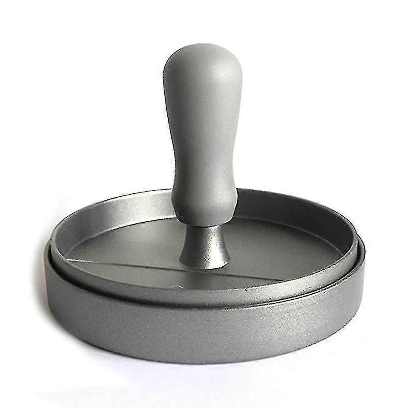 1 Piece Wholesale Manual Non-stick Coated Hamburger Press Patty Press Hamburger Mold Plastic Handle Hamburger Press (gray Handle)