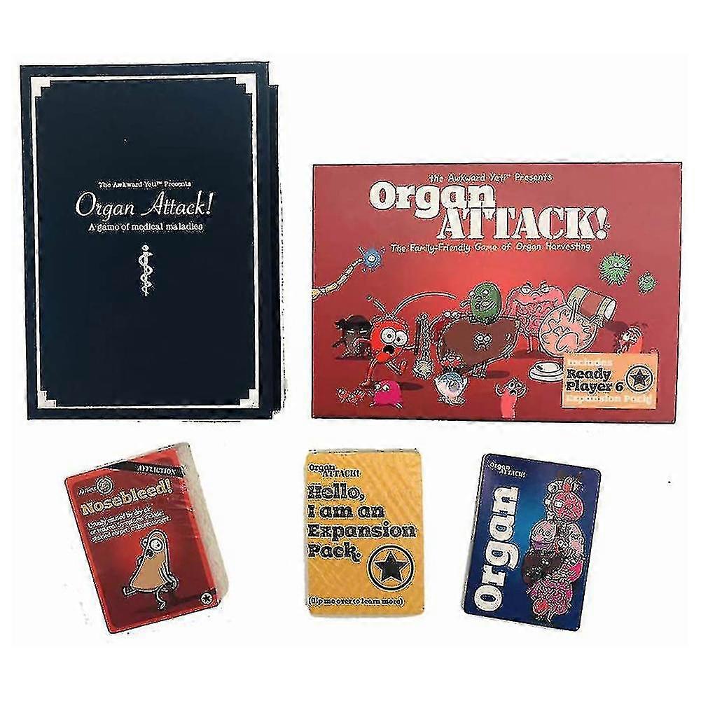 Organ Attack Funny Gathering Card Board Game Party Family Card Portable Toy