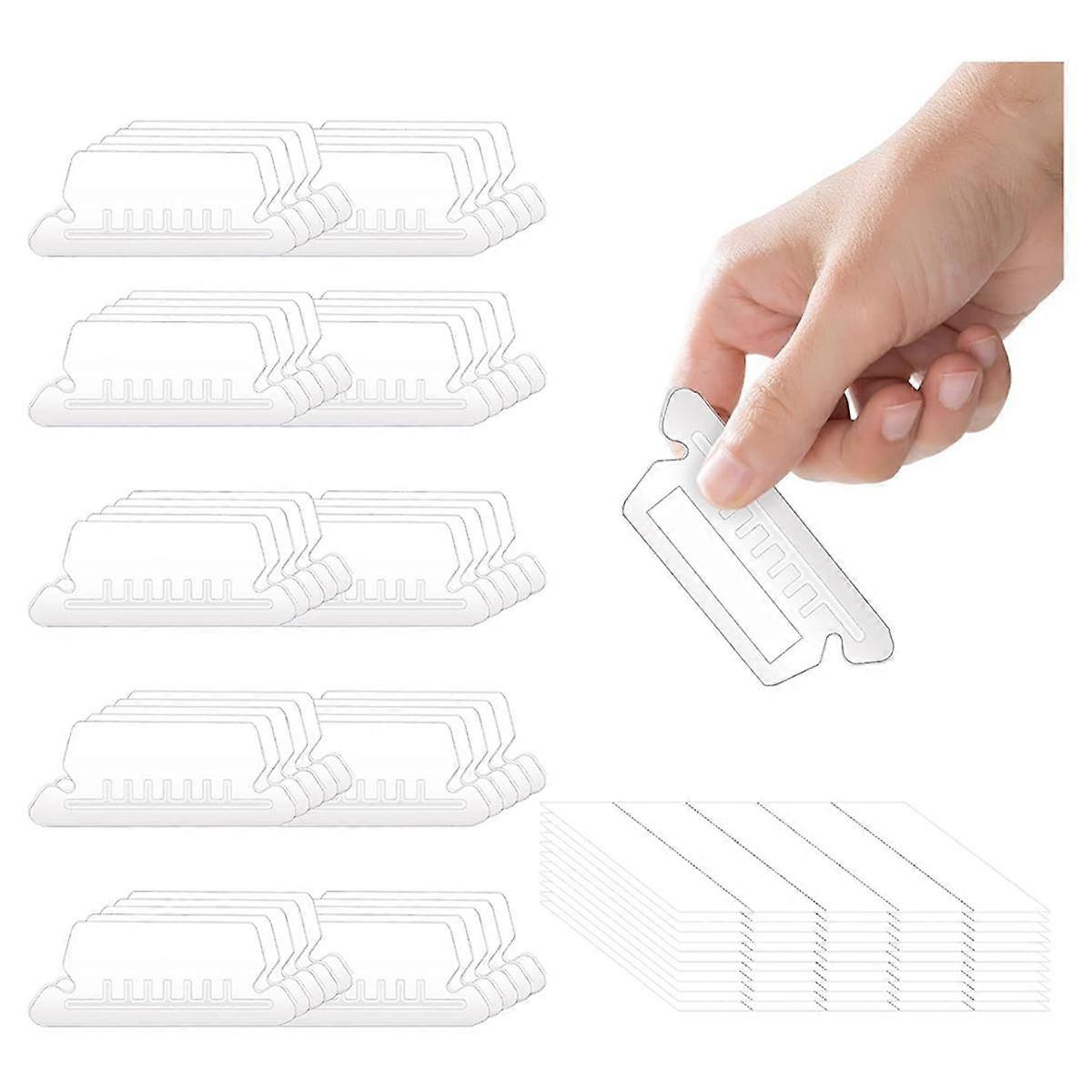50 Pieces Hanging File Folder Labels with 50 Inserts, 2 Inch for Hanging File Folder Labels Hanging