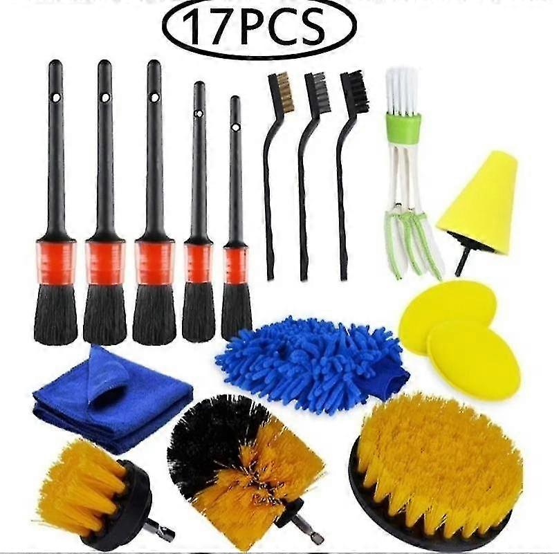 Car Wash Brush 17-piece Detailing Set