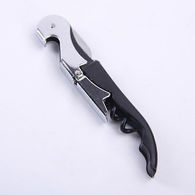 Stainless steel corkscrew, corkscrew + bottle opener + short blad