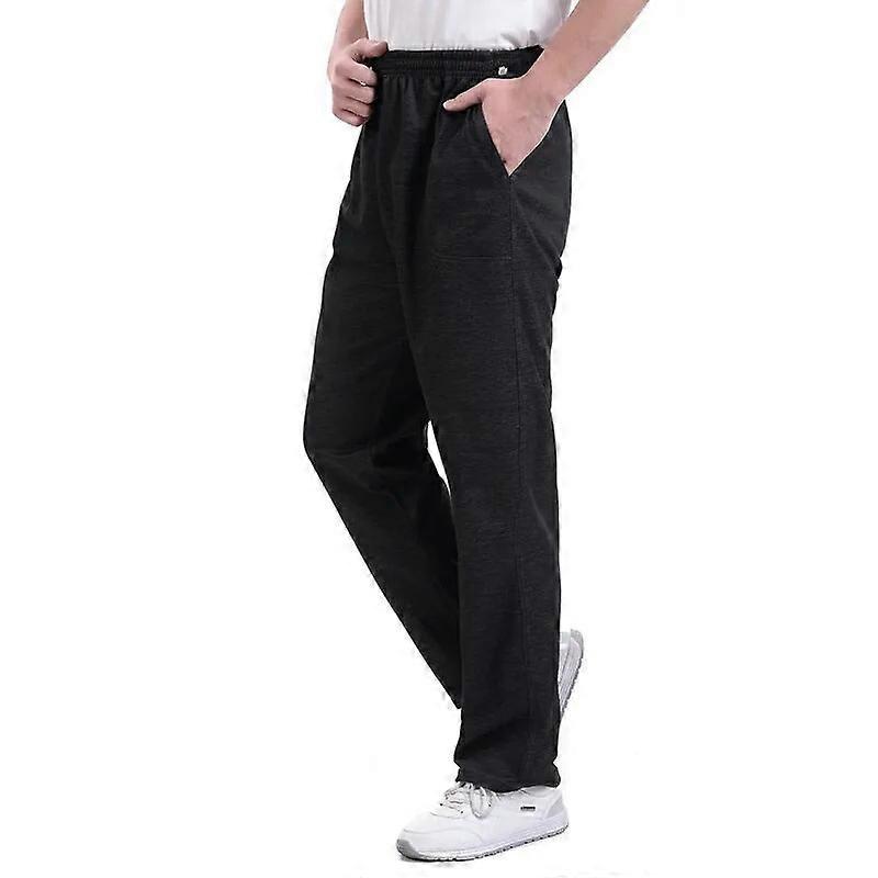 3 Pack: Men's  Casual Open Bottom Sweatpants with Pockets