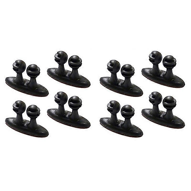 8Pcs Multifunctional Adhesive Car Charger Line Clasp Clamp USB Cable Clips