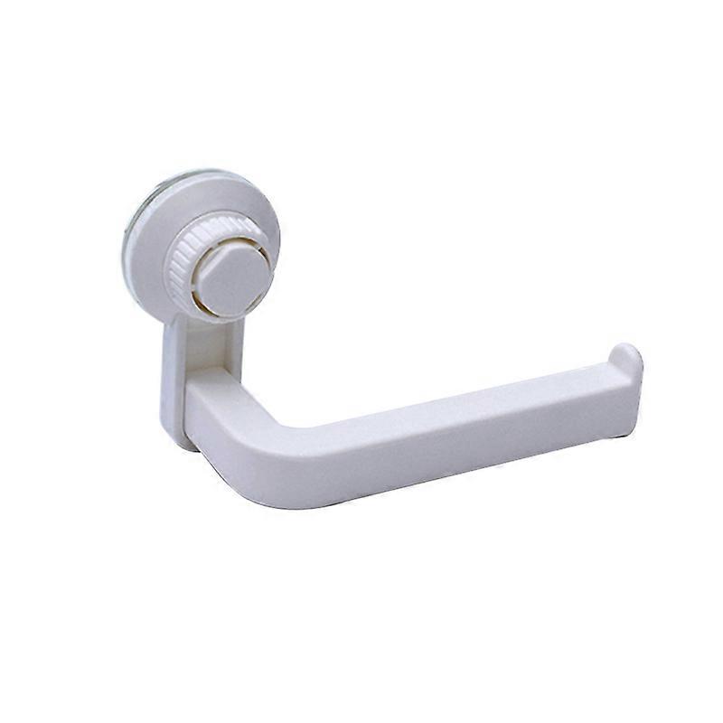 Kitchen Bathroom Toilet Wall Hanging Suction Cup Roll Paper Holder Rack Shelf