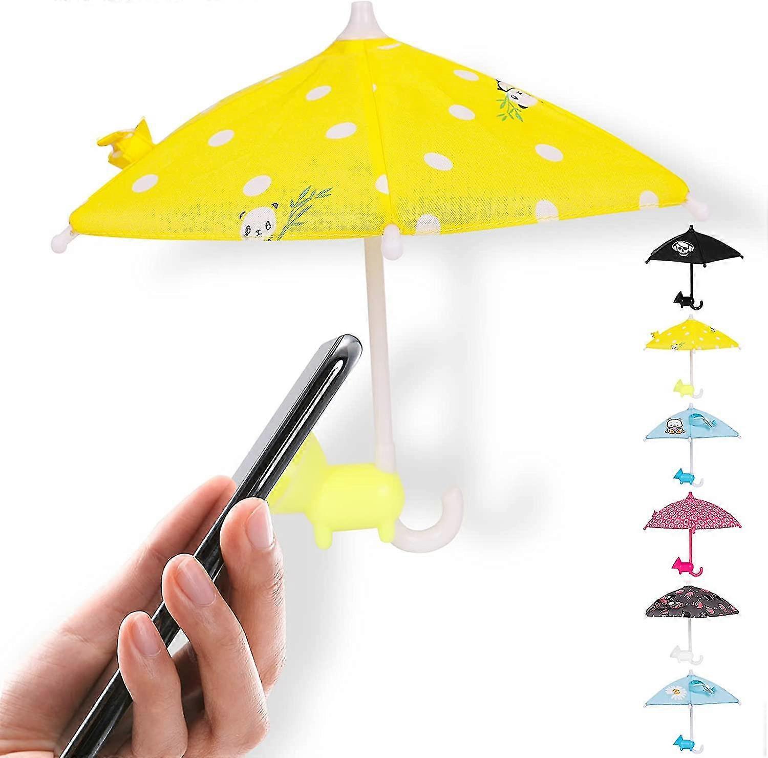 Phone Umbrella Suction Cup Stand, Universal Adjustable Piggy Phone Stand With Anti-refection Glare Sun Shield