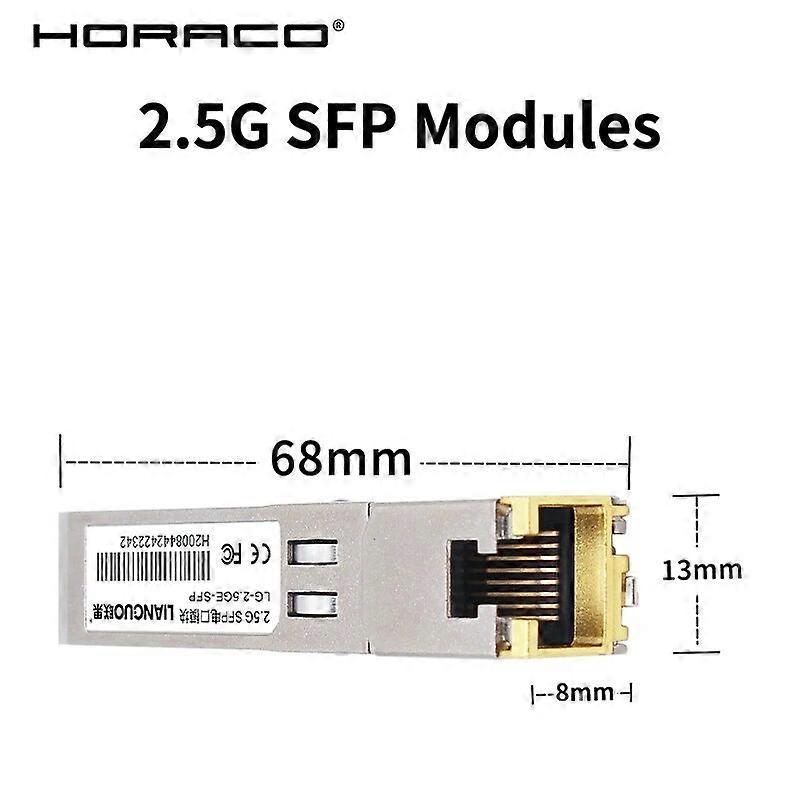 2.5G SFP-Modul 2500M optischer Port Turn to RJ45 Ethernet Port Gigabit 1000M Transceiver Modul 100 Meter Übertragung