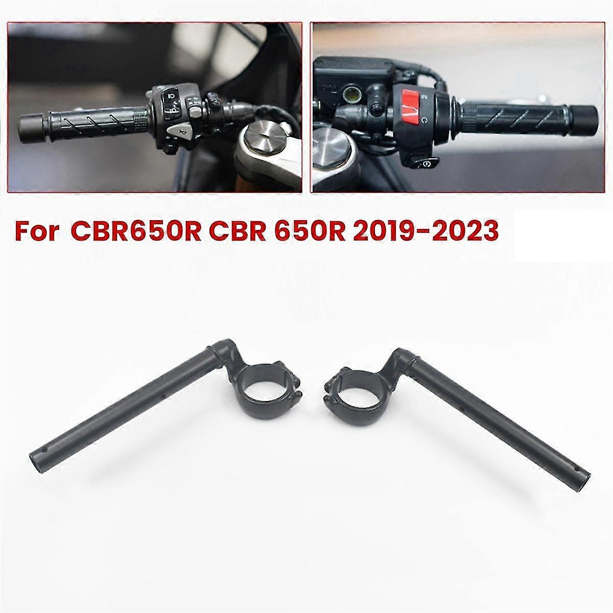 Motorcycle Black Right Handle Bar Clip-on Fork Tube Handlebars for CBR650R 650R 2019-2023