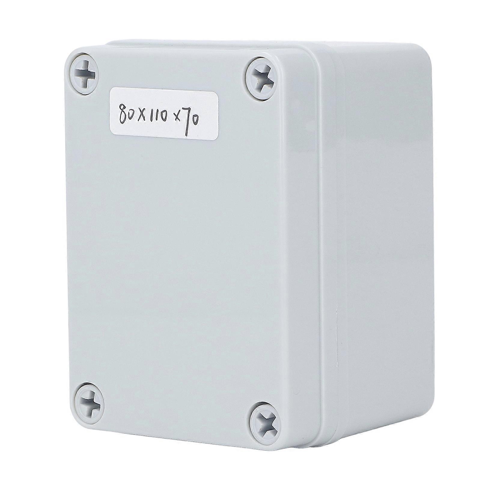 Junction Box with Mounting Plate ABS Plastic DIY Electrical Project Case IP67 Waterproof Dustproof Enclosure Grey