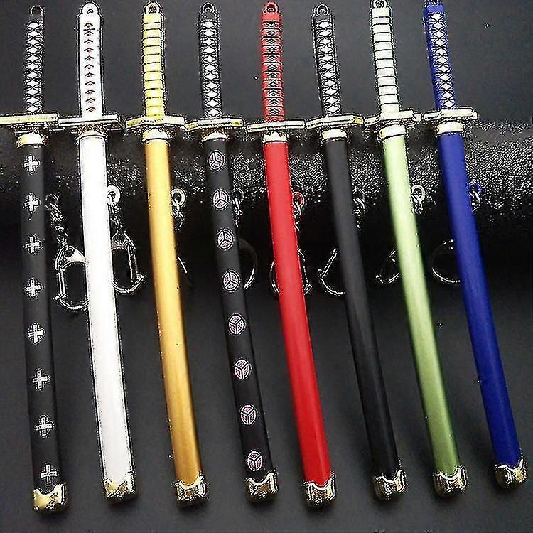 アニメナイフ ワンピース ホカゲ ゾロ スノーナイフ バックル キーホルダー 三刀 15cm サムライ 鞘 武器モデル