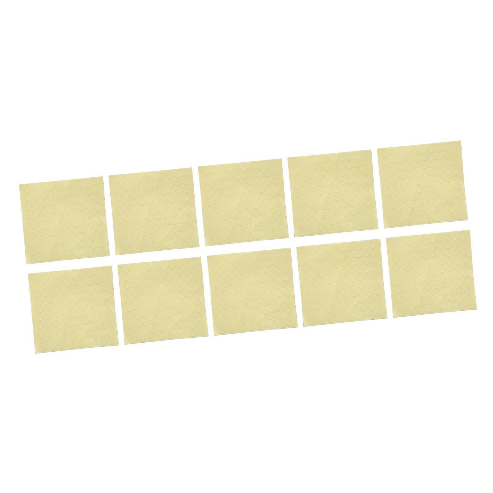 10 Sheets Round False Nail Display Tips Adhesive Stickers Safe for Nail Salons Home