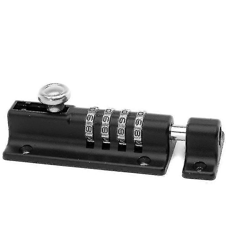 Sliding Combination Door Lock (black) (1pcs)