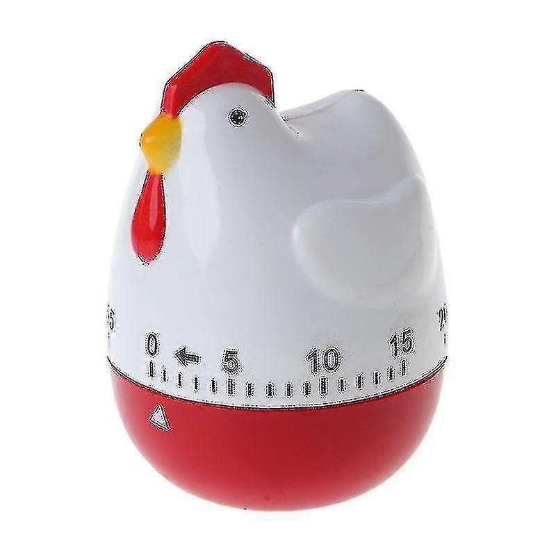 Cute Hen Shape Kitchen Cooking Timer Mechanical Countdown Clock Alarm Reminder