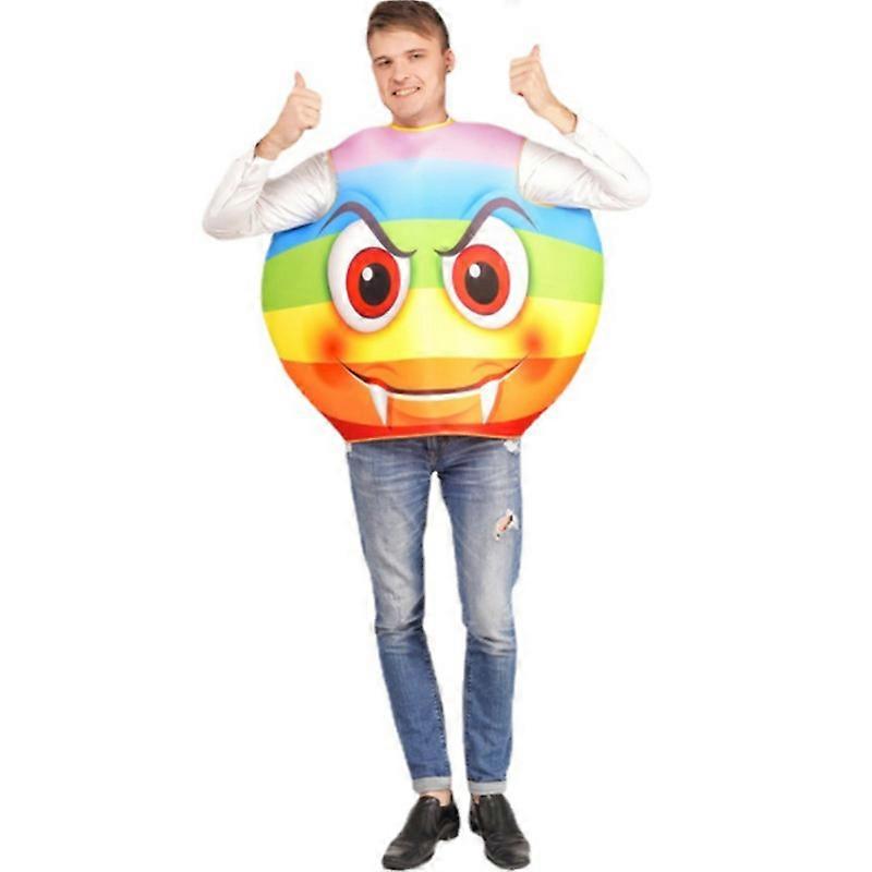 Funny Face Emoji Costume for Adult, Funny Costume Accessory (one Size)