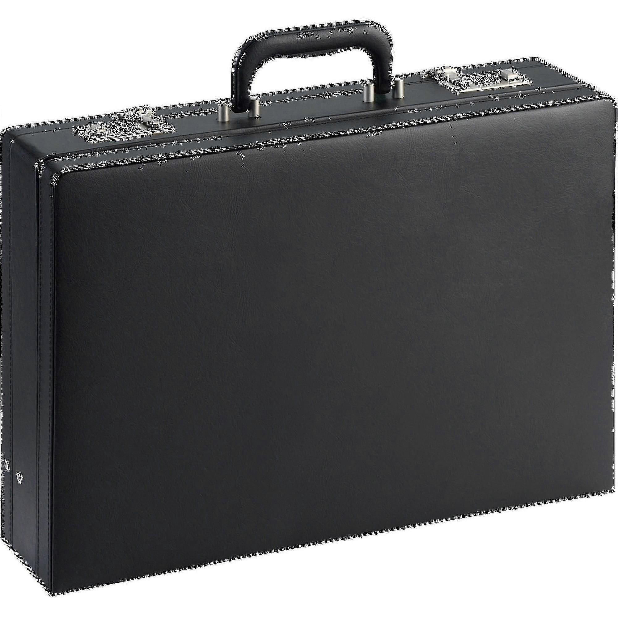Expandable Leather Large Storage Briefcases With Lock