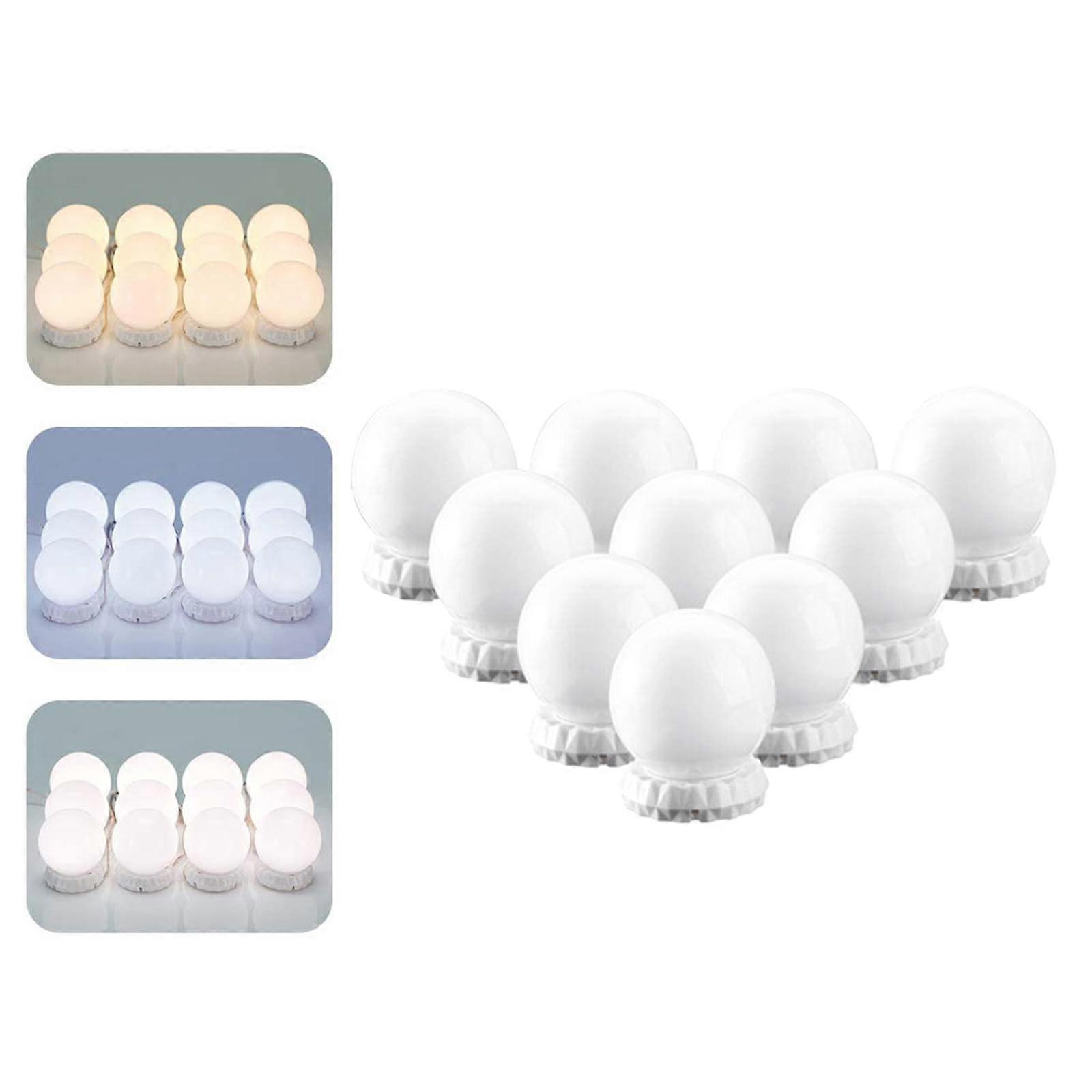 LED Vanity Mirror Lights Kit-with 10 Dimmable Bulbs, for Dressing Room Makeup Vanity Table , white