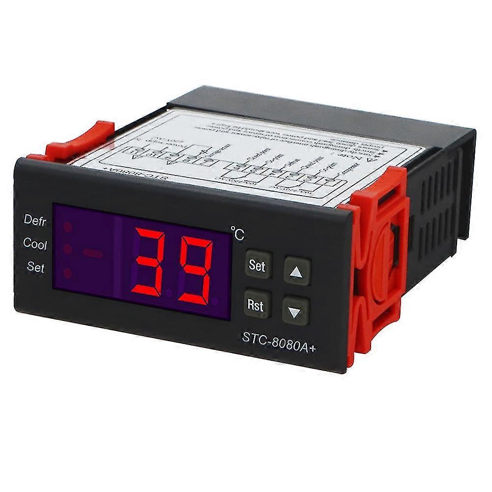 Stc-8080a+digital Temperature Controller 220v Regulator Cold Storage Freezer Sensor Hygrometer 40%+dgi