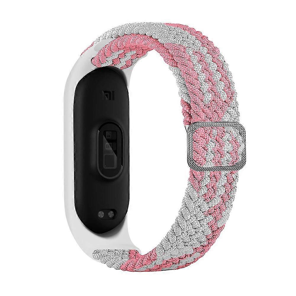 Nylon Braided Watch Band Stretch Loop Strap Replacement With Frame For Xiaomi Mi Watch 3/4/5/6/7/nfc