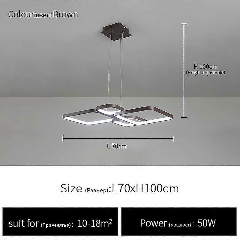 Lampu gantung LED Modern dan minimalis persegi ruang tamu ruang makan dupleks kamar tidur penggunaan rumah tangga model baru 2023