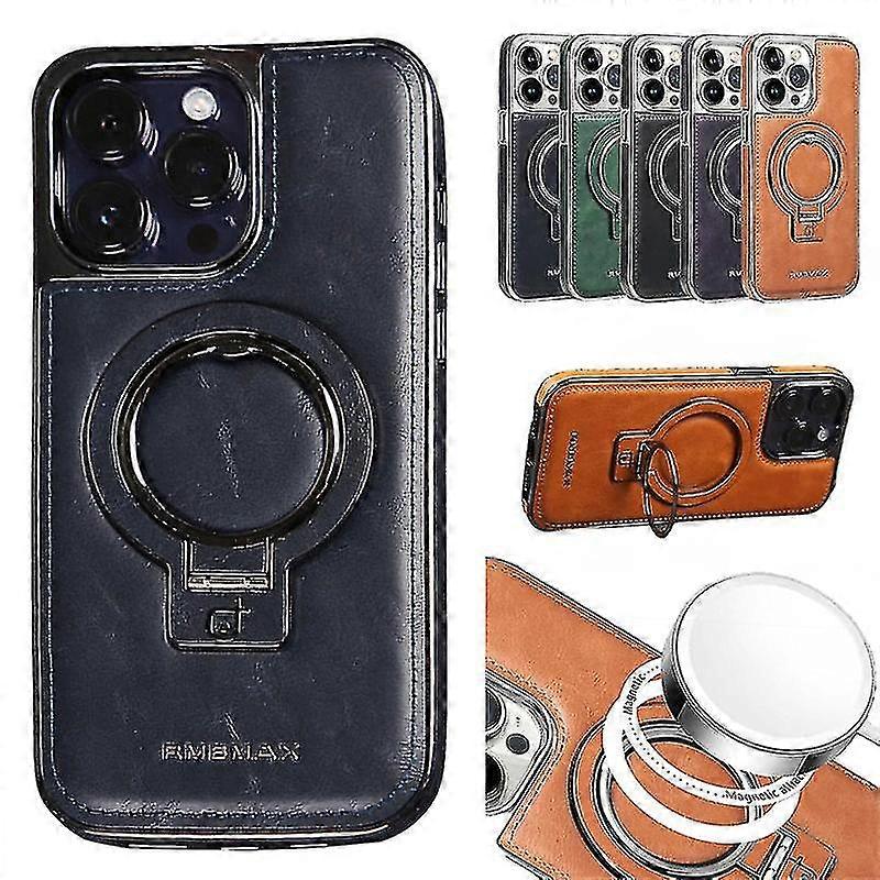 Luxury Leather Invisible Stand Phone Case For Iphone Case15/14/13 Pro Max