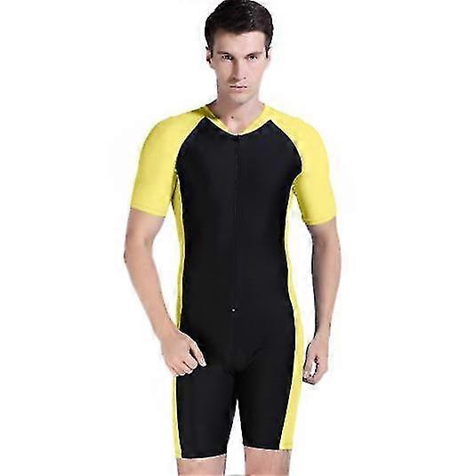 Swimsuit For Men/women One Piece Short-sleeve Swimming Suit Sun Protection