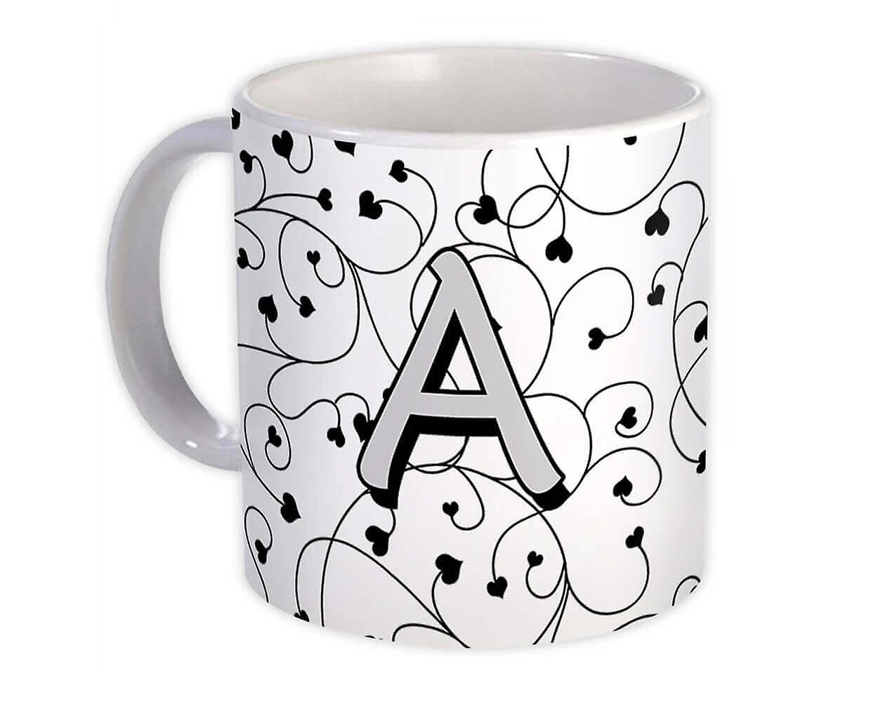Gift Mug: Monogram Letter A Alphabet