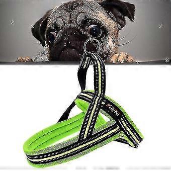 Pet Dogs A7 Reflective Polyester Chest Harness Lead Leash Traction Big Dogs Safety Chain Rope A