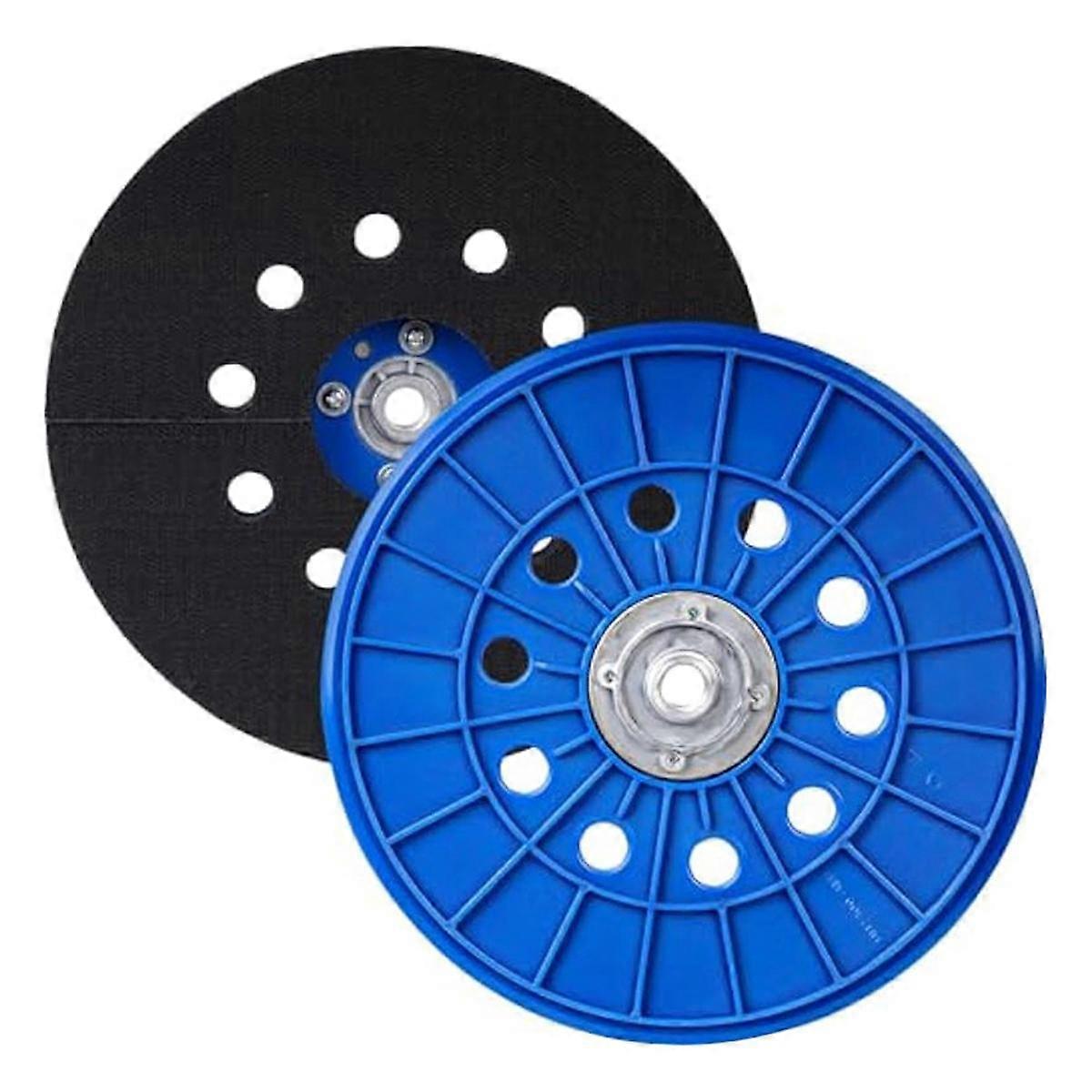 2pcs 9 Inch Drywall Sander Hook and Loop Pad,Grade Sanding Tool,10 Holes,Backup Pad with 14mm Thread
