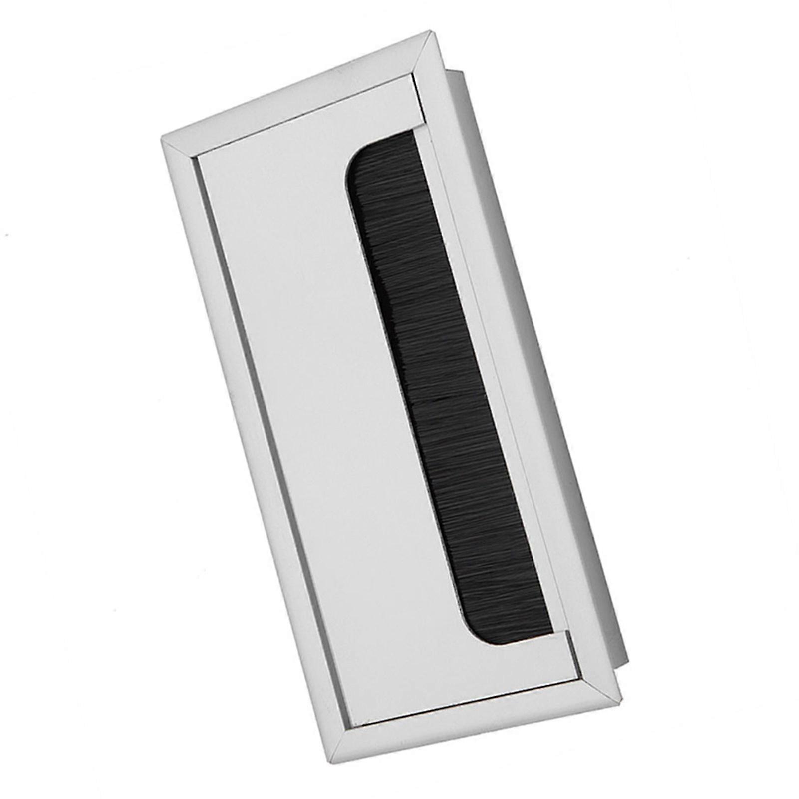 Square Aluminium Desk Computer Wire Cable Tidy Outlet Insert Hole Top Cover(Medium)