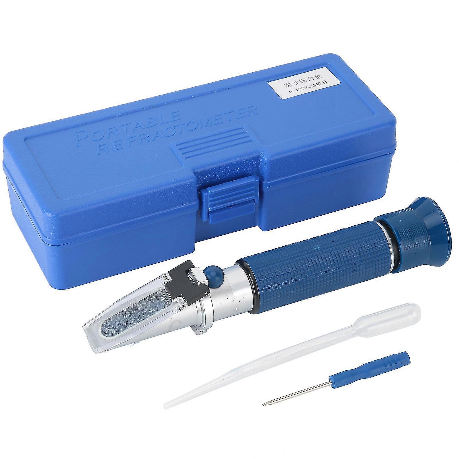Fish Tank and Aquarium Salinity Refractometer - Accurate Seawater Salinometer and Tool