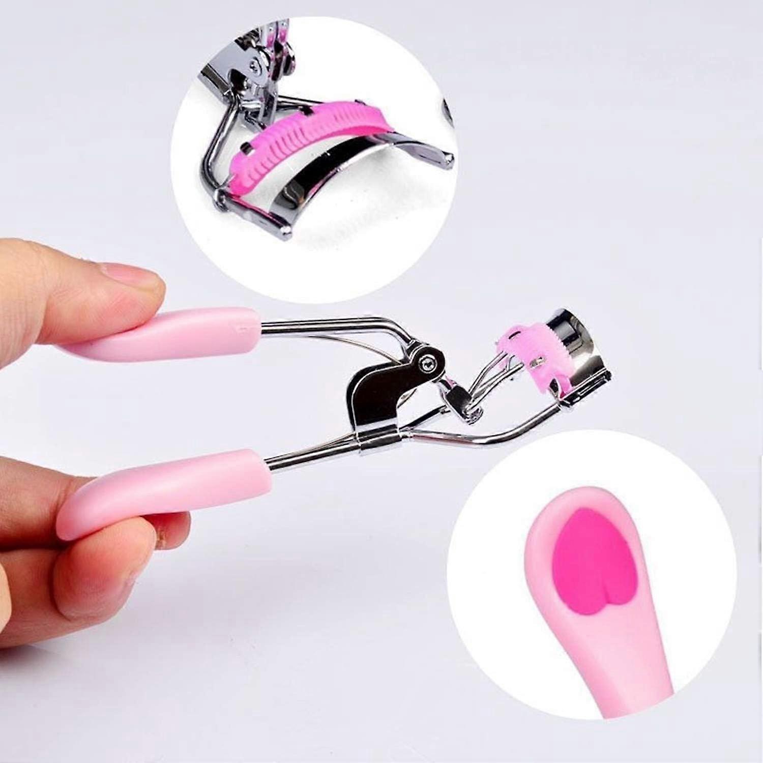Stainless Steel Eyelash Curler with Built-in Comb Pinch Pain-Free Suitable for Any Eye Shapes and Sizes