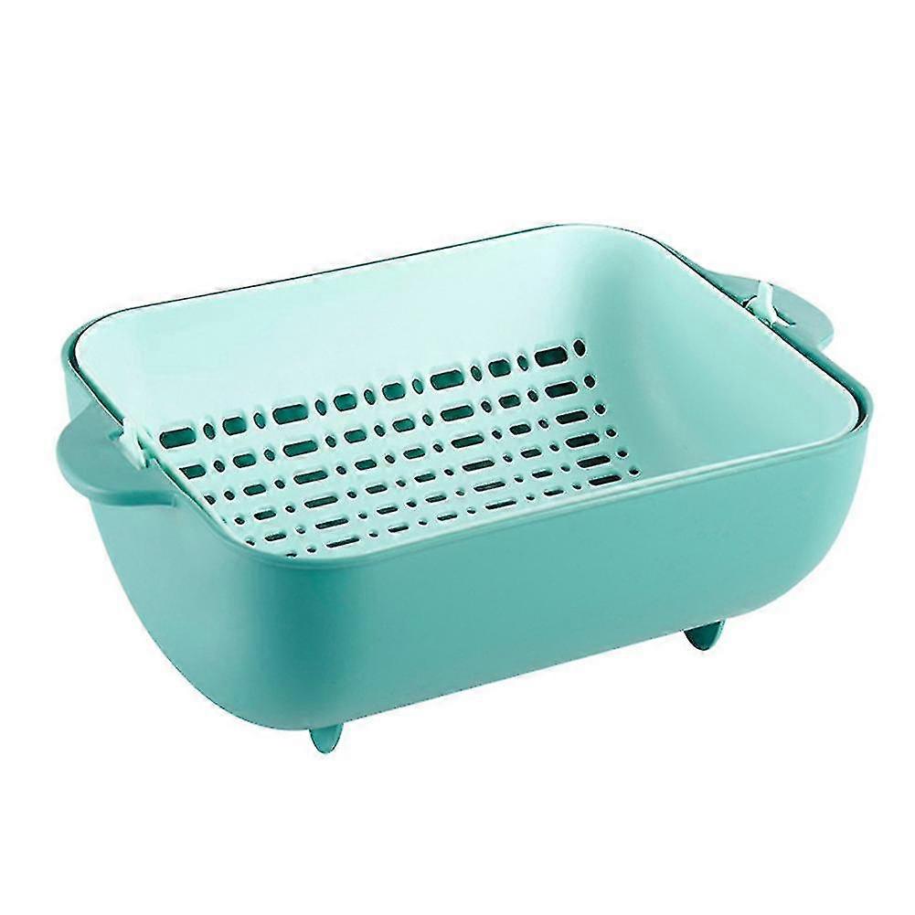 Fruit Storage Drain Basket Strainer Kitchen Tool Rotatable Portable For Vegetable