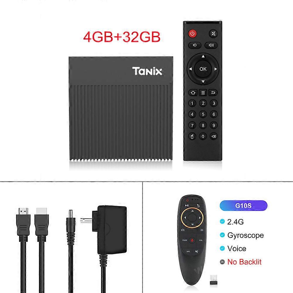 Tanix X4 Smart TV Box Android11 Amlogic S905X4 4G32GB 8K AV1 Media Player 2.4G 5G Dual Wifi BT Google Voice Control Set Top Box