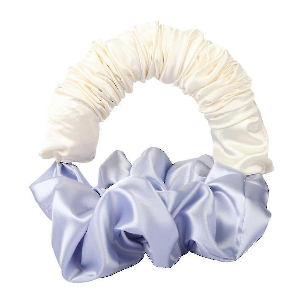 Lämpötön kihara Scrunchie Nukkuvat hiukset Solmio Satiini Joustava nuttura asusteet Hiusten kiharrin