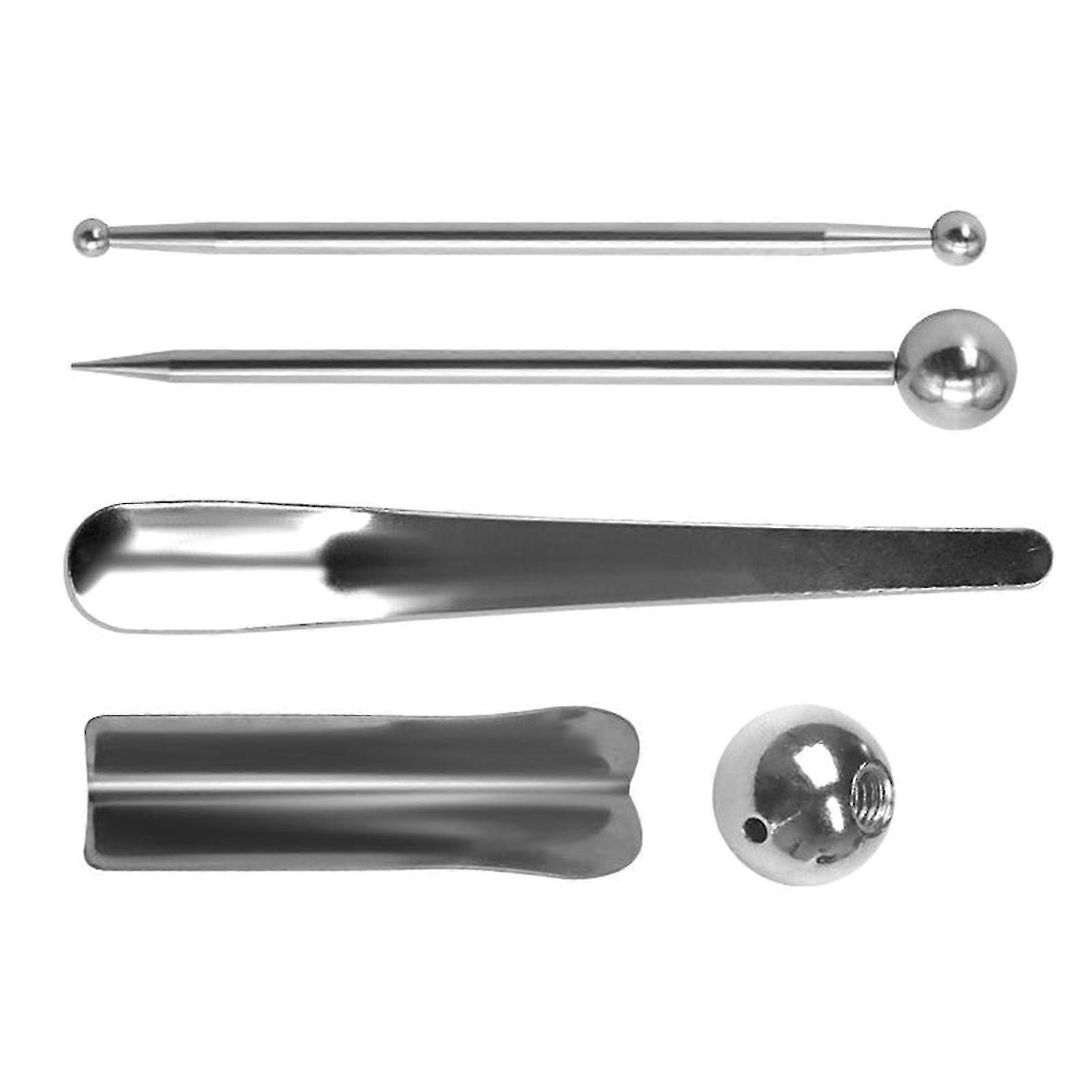 5Pcs Caulking Tools Convenient to Use Portable Metal Multi-function Caulk Finishing Tool Set for Home