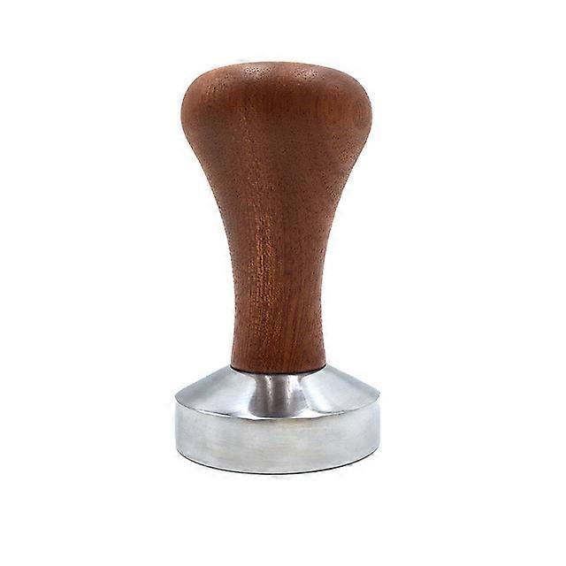 Coffee Powder Tamper Press Rod Stainless Steel Coffee Bean Solid Wood Pressing Hammer for Coffee Capsule Tool
