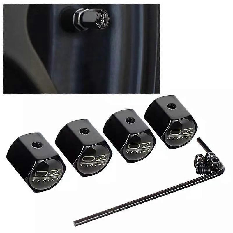 4PCS / Set Zinklegierung Anti Diebstahl O.Z Auto Rad Reifen Ventilkappen Abdeckungen Universal Auto Styling Reifen Ventil Kernkappe Reifen Räder Teile Shry