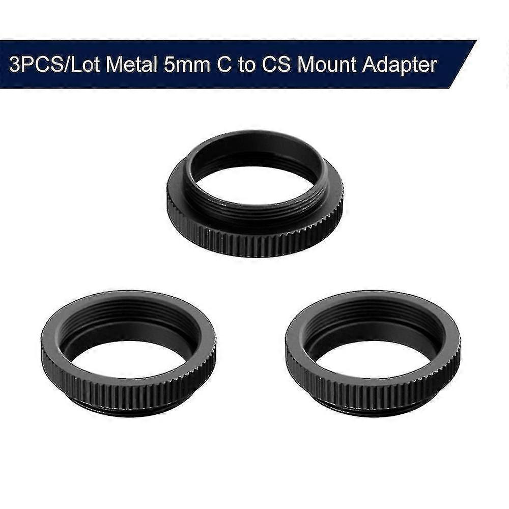 3pcs/lot Metal 5mm C To Cs Mount Adapter Thread C/cs Lens