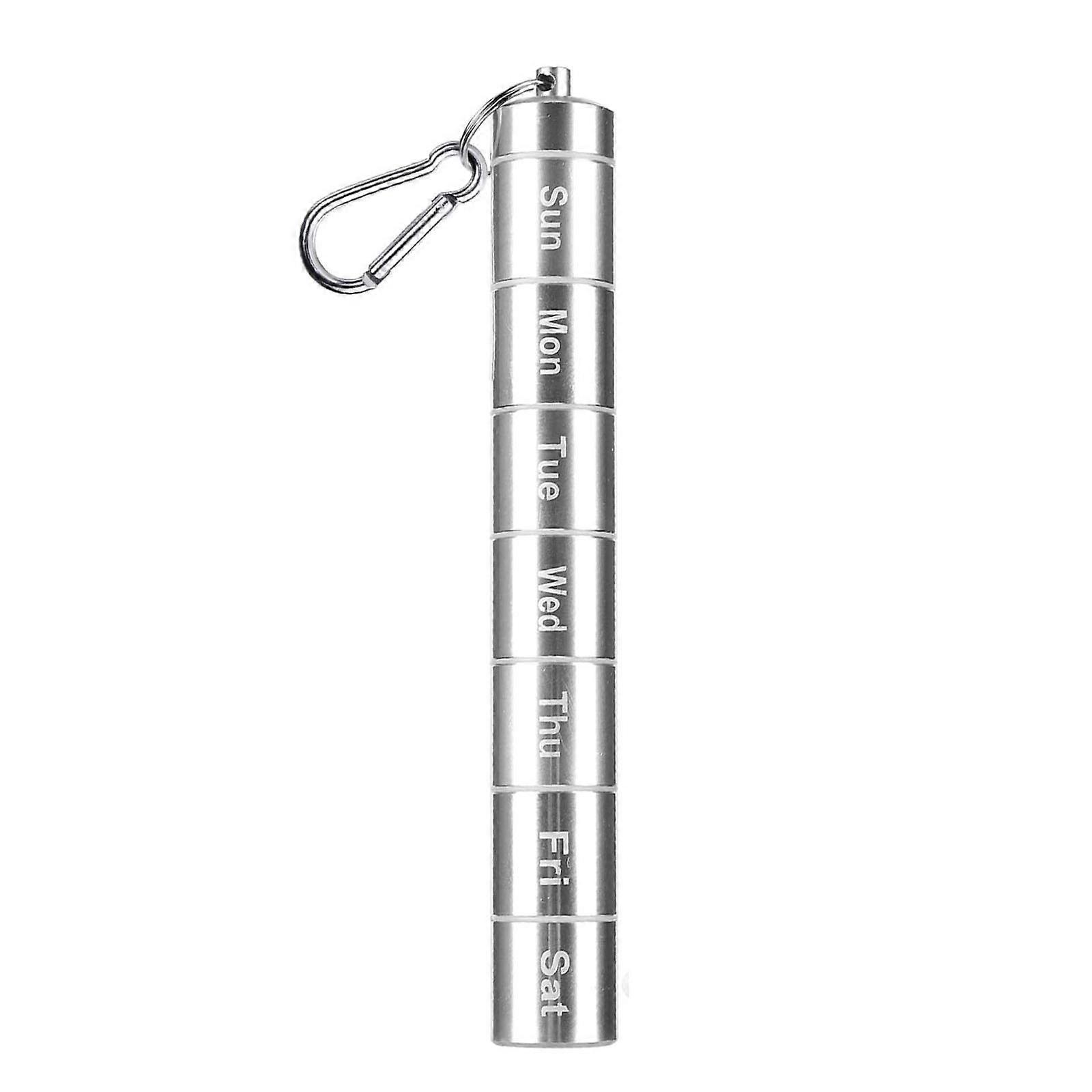 7 Days for Pill for Case for Pill Box, 7 Compartments Weekly for Pill Holder Med