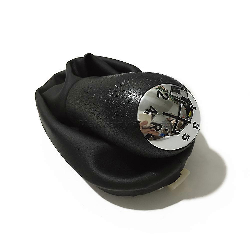 Leather 5 Speed Car Gear Shift Knob Handle Lever Boot Cover Case for Renault Clio II Megane 2 Kangoo Dacia Logan Stepway 2015