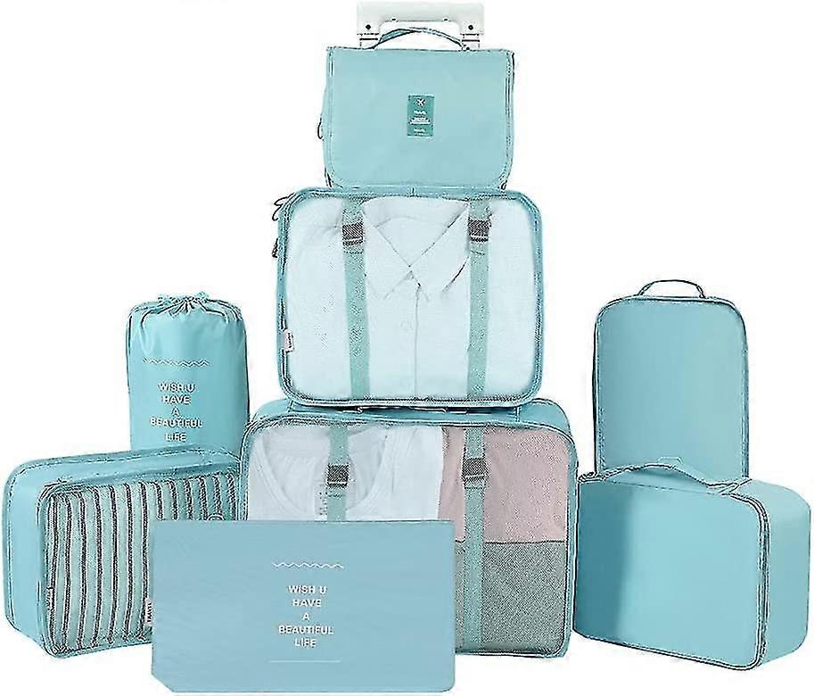 8 Adet Bavul Organizatör Set Su Geçirmez Bavul